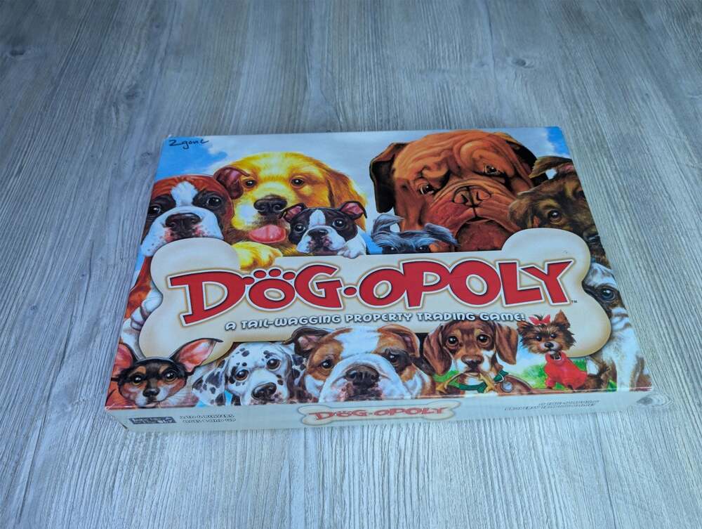 Late for the Sky Dog-Opoly Tail-Wagging Property Trading Board Game